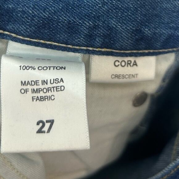 Amo Denim Womens Cora Denim Jean Straight Leg in Crescent chic 90s 100% cotton - Picture 12 of 12